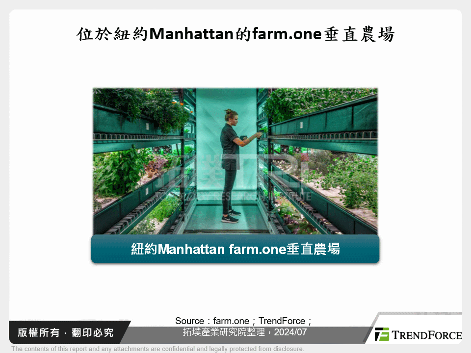 位於紐約Manhattan的farm.one垂直農場