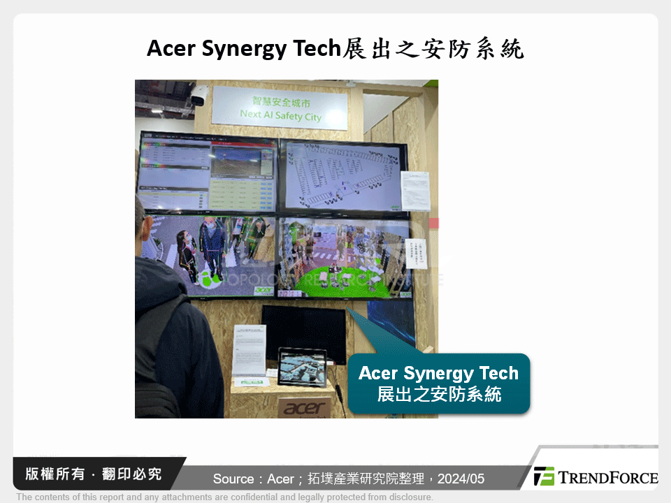 Acer Synergy Tech展出之安防系統  