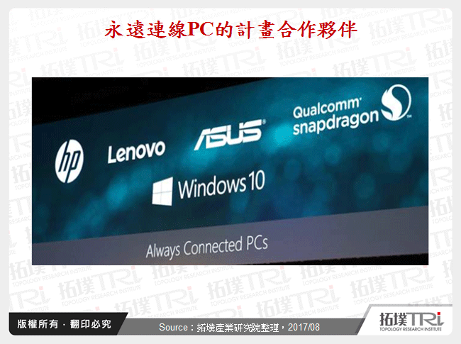 永遠連線PC的計畫合作夥伴