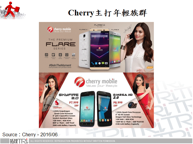 Cherry主打年輕族群