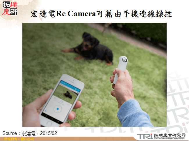 宏達電Re Camera可藉由手機連線操控