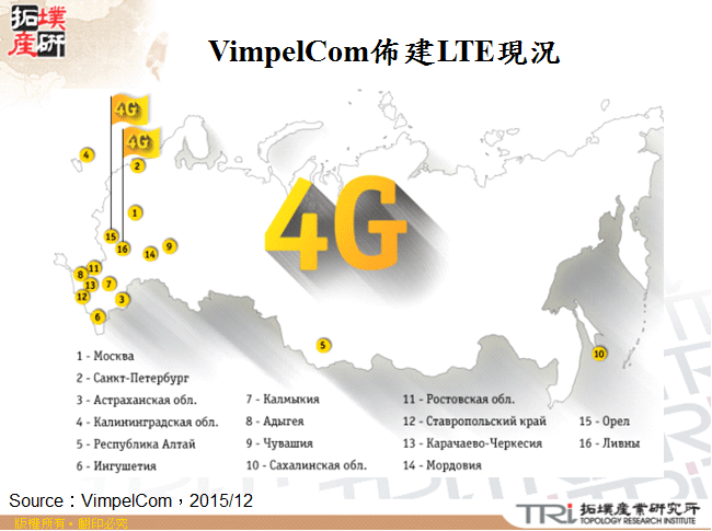 VimpelCom佈建LTE現況