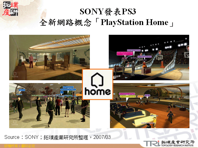 SONY發表PS3全新網路概念「PlayStation Home」