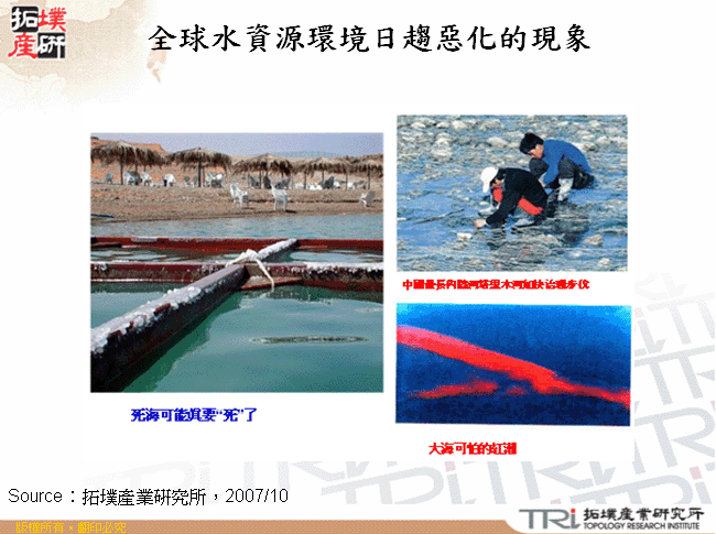 全球水資源環境日趨惡化的現象