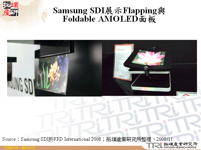 Samsung SDI展示Flapping與Foldable AMOLED面板